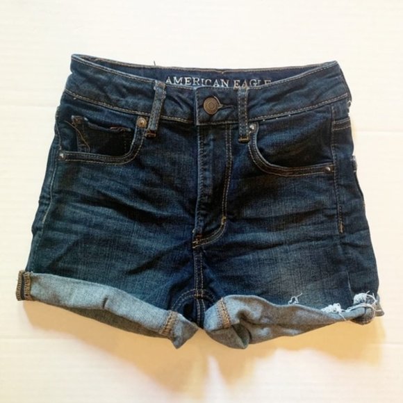 American Eagle Outfitters Pants - American Eagle Super High-Rise Shortie Shorts